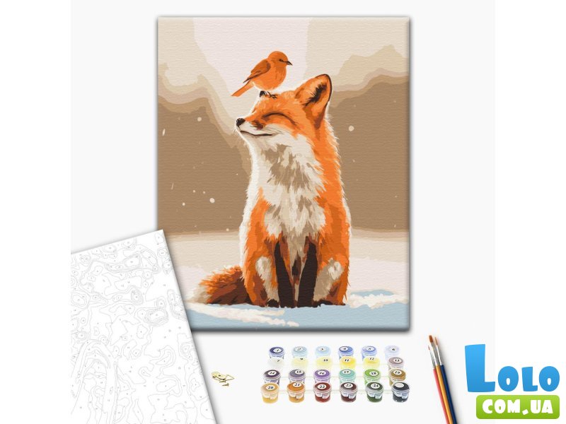 Картина по номерам Друзья зимы, Brushme (30х40 см)