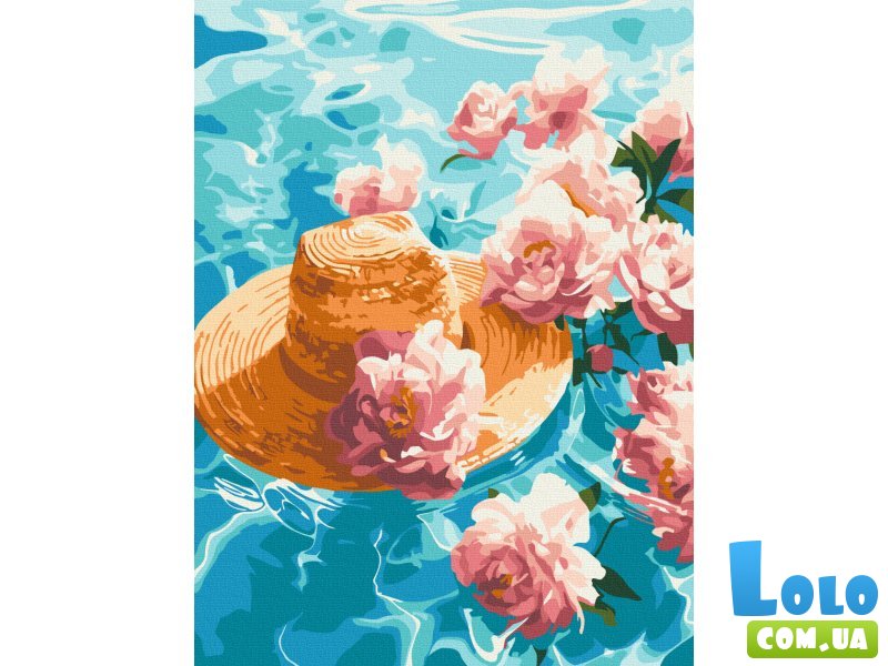 Картина по номерам Водные пионы, Brushme (30х40 см)
