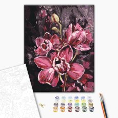 Картина по номерам Темные орхидеи, Brushme (40х50 см)
