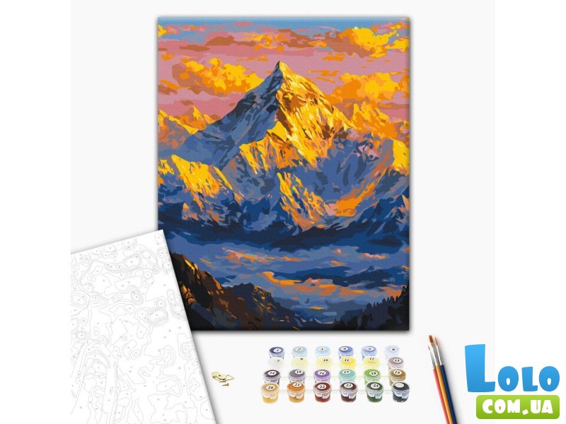 Картина по номерам Солнце над горами, Brushme (40х50 см)