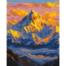 Картина по номерам Солнце над горами, Brushme (40х50 см)