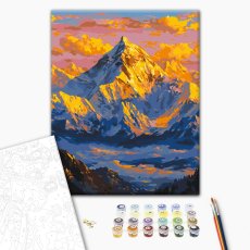 Картина по номерам Солнце над горами, Brushme (40х50 см)