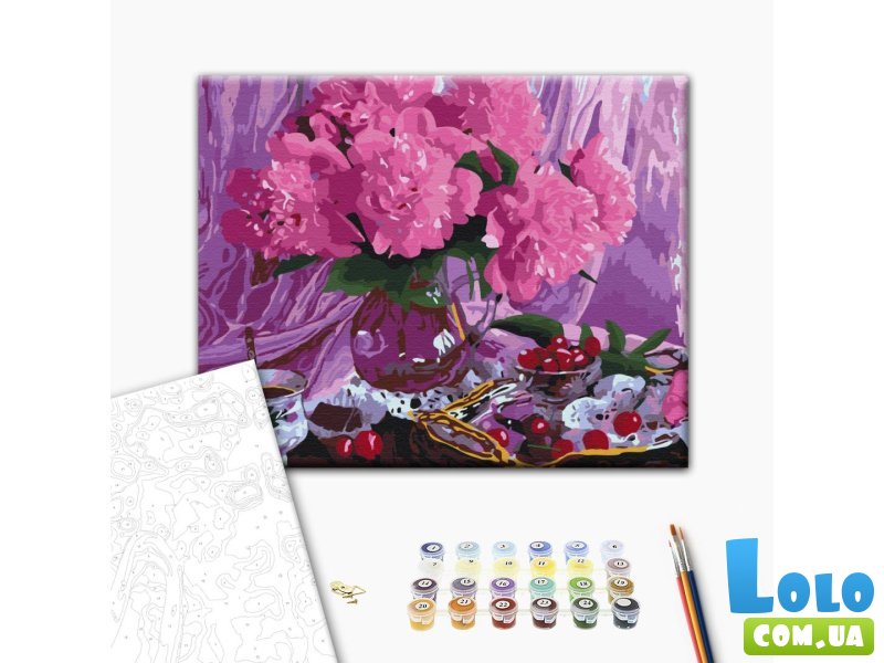 Картина по номерам Пионы, Brushme (40х50 см)