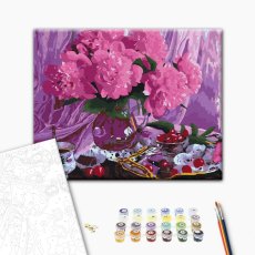 Картина по номерам Пионы, Brushme (40х50 см)