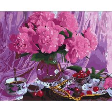 Картина по номерам Пионы, Brushme (40х50 см)