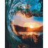 Картина по номерам Закат сквозь волны, Brushme (40х50 см)