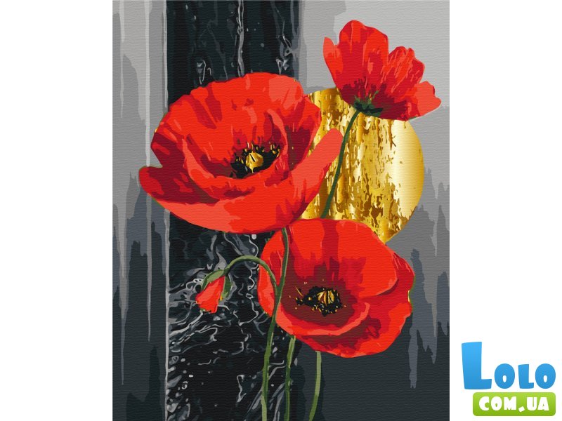 Картина по номерам Красные маки, Brushme (40х50 см)