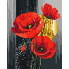 Картина по номерам Красные маки, Brushme (40х50 см)