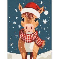 Картина по номерам Праздничный жеребенок, Brushme (30х40 см)