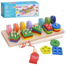 Деревянная игрушка-сортер с магнитной рыбалкой, Умый улов, Limo Toy