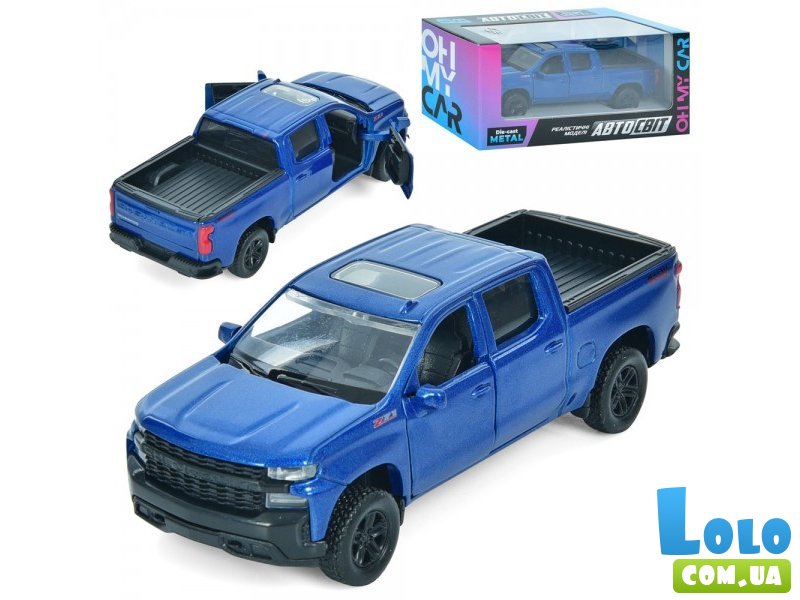 Машина металлическая Chevy Silverado Trail Boss 2019, АвтоСвіт