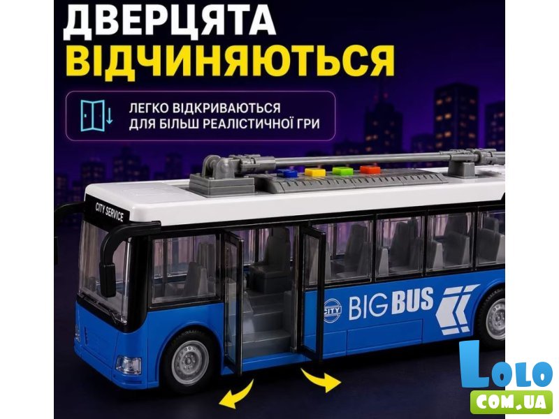 Машина Троллейбус инерционная