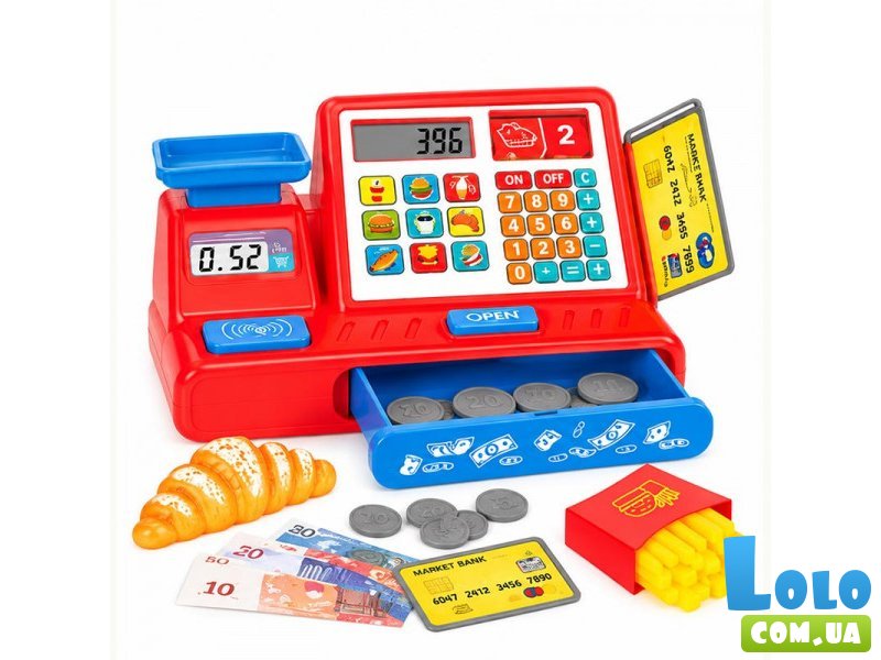 Кассовый аппарат игрушечный (красный)