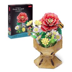 3D Конструктор Букет цветов Камелия, Cubic Fun (W3302h), 109 дет.