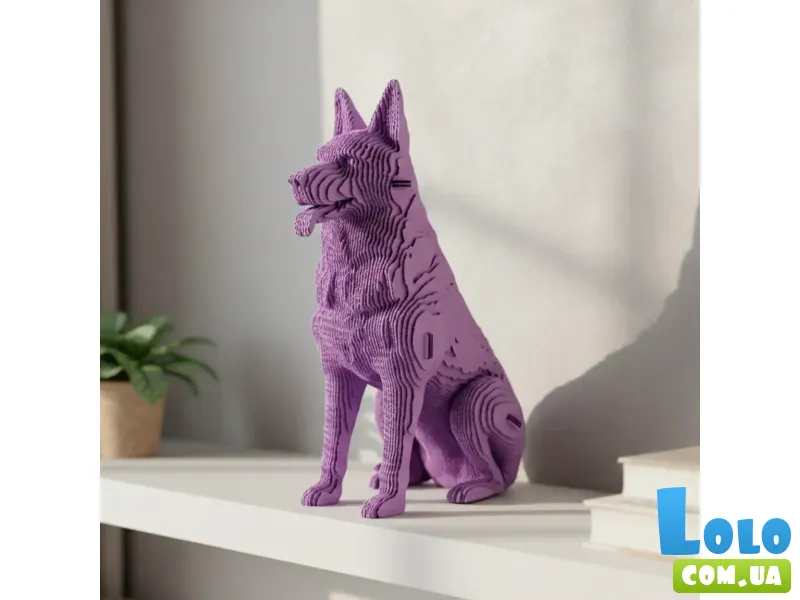 Картонный 3D пазл Овчарка, Cartonic, 111 эл.
