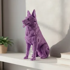 Картонный 3D пазл Овчарка, Cartonic, 111 эл.
