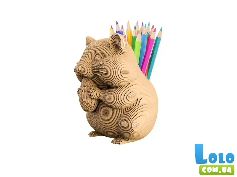 Картонный 3D пазл Хомяк-органайзер, Cartonic, 104 эл.