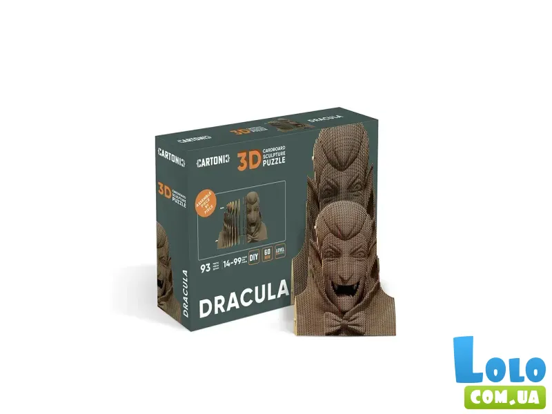Картонный 3D пазл Дракула, Cartonic, 93 эл.