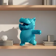 Картонный 3D пазл Бегемот, Cartonic, 86 эл.