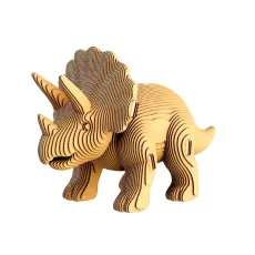 Картонный 3D пазл Трицератопс, Cartonic, 106 эл.