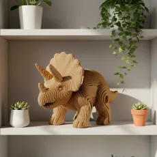 Картонный 3D пазл Трицератопс, Cartonic, 106 эл.