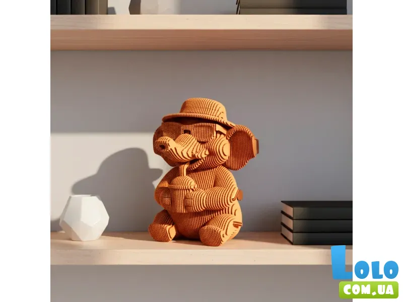 Картонный 3D пазл Слон, Cartonic, 103 эл.