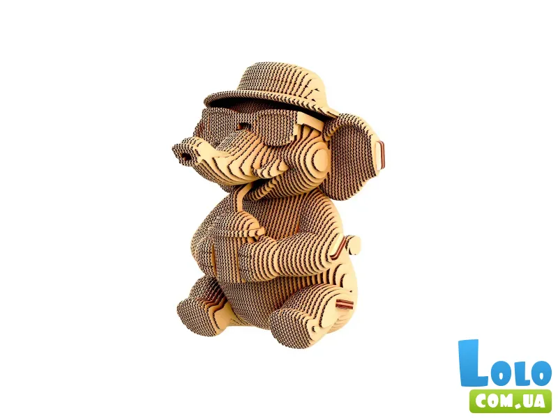Картонный 3D пазл Слон, Cartonic, 103 эл.