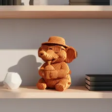 Картонный 3D пазл Слон, Cartonic, 103 эл.