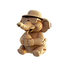 Картонный 3D пазл Слон, Cartonic, 103 эл.
