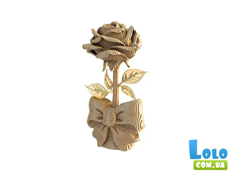 Картонный 3D пазл Роза, Cartonic, 134 эл.