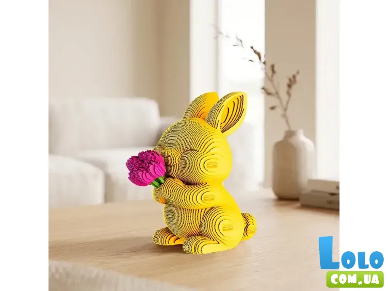 Картонный 3D пазл Зайчик (BUNNY), ​​Cartonic, 93 эл.