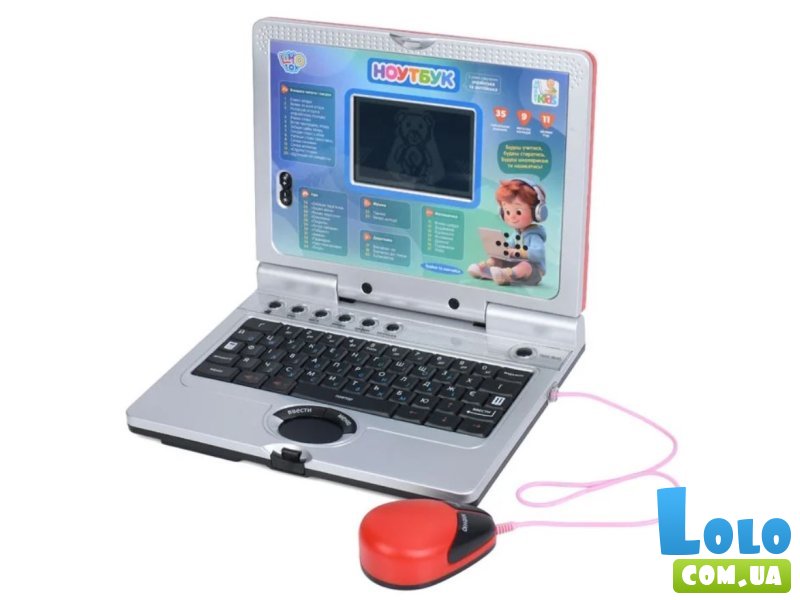 Интерактивная игрушка Ноутбук, Limo Toy (красный)