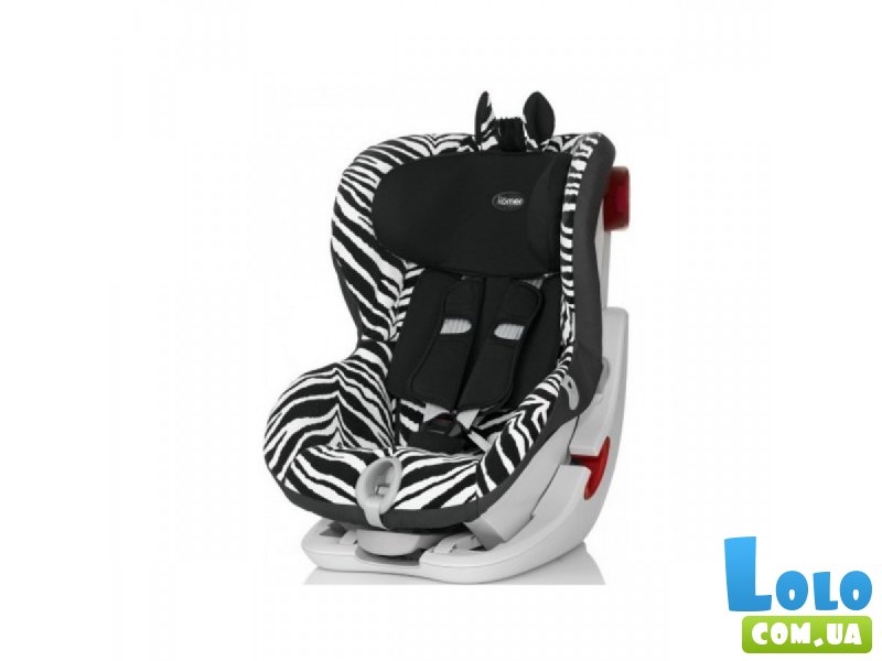 Автокресло Romer King II LS Smart Zebra (черное с белым)