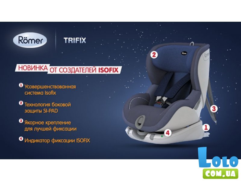 Автокресло Britax-Romer Trifix Crown Blue (синее)