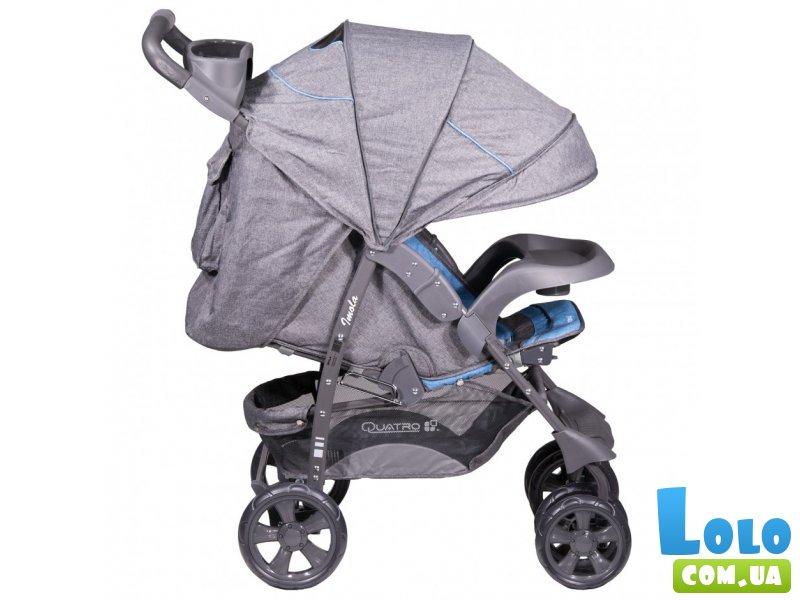 Прогулочная коляска-трость Quatro Imola 13 Turquoise (бирюзовая с серым)