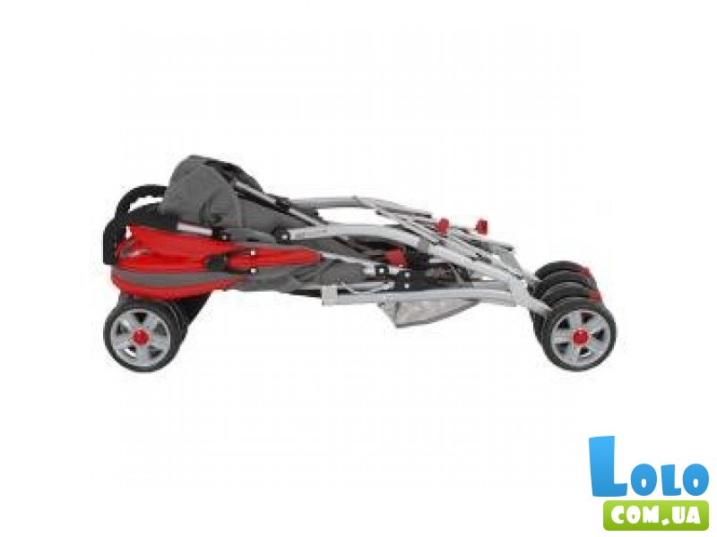 Прогулочная коляска-трость Quatro Mini 01 (красная с серым)