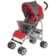 Прогулочная коляска-трость Quatro Mini 01 (красная с серым)