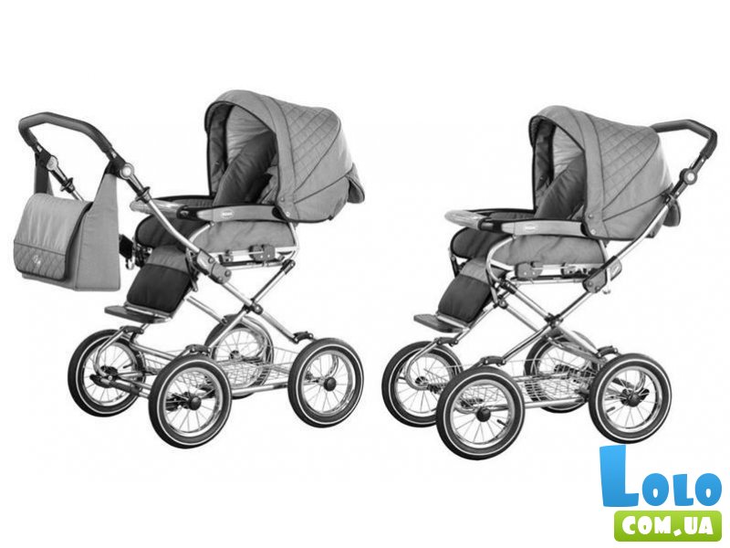Универсальная коляска 2 в 1 Roan Rialto R-14 (серая)