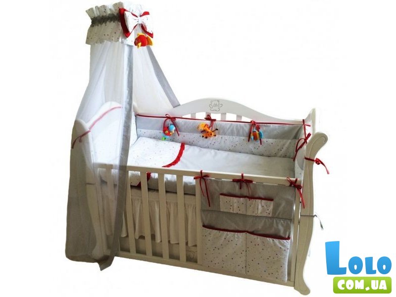 Постельный комплект Twins Premium P-001 Starlet, серый