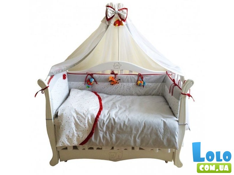 Постельный комплект Twins Premium P-001 Starlet, серый