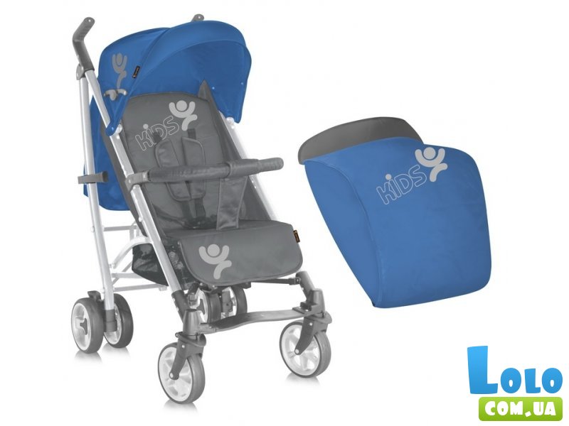Прогулочная коляска Bertoni S-200 Blue&Grey Kids (синяя с серым)