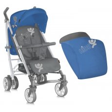 Прогулочная коляска Bertoni S-200 Blue&Grey Kids (синяя с серым)