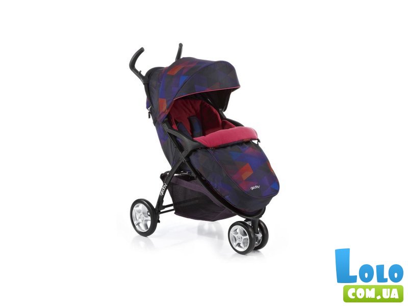 Прогулочная коляска Geoby C409-W3HZ (синяя), с узором