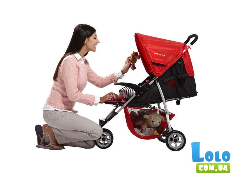 Прогулочная коляска Geoby LC200H-J358 (красная)