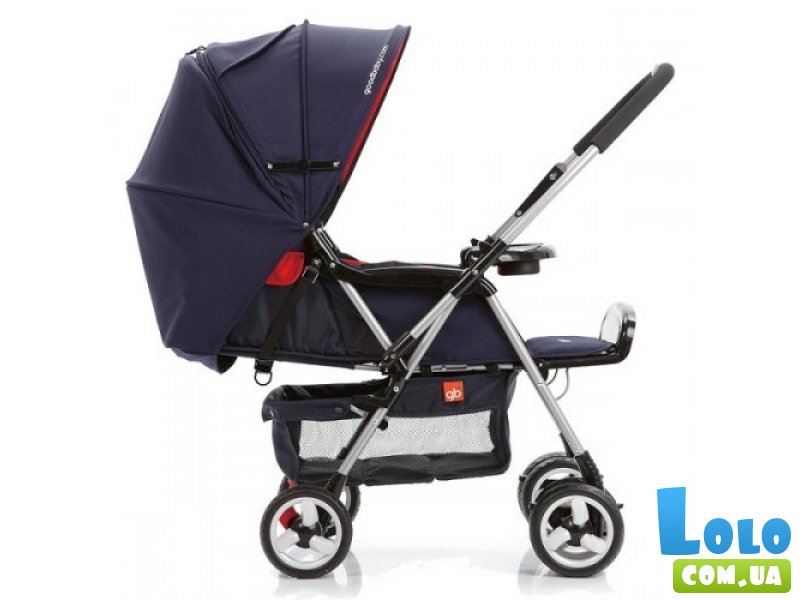 Прогулочная коляска Geoby C258G-H412 (синяя с красным)