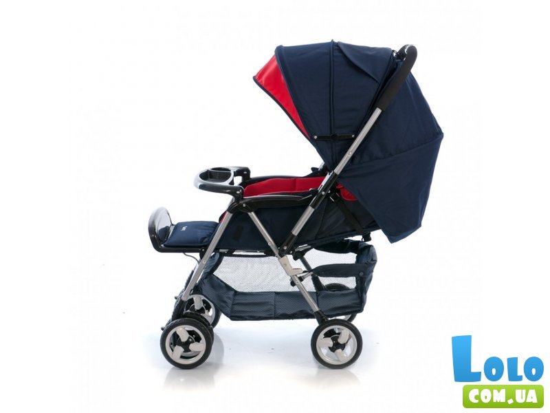 Прогулочная коляска Geoby C258G-H412 (синяя с красным)