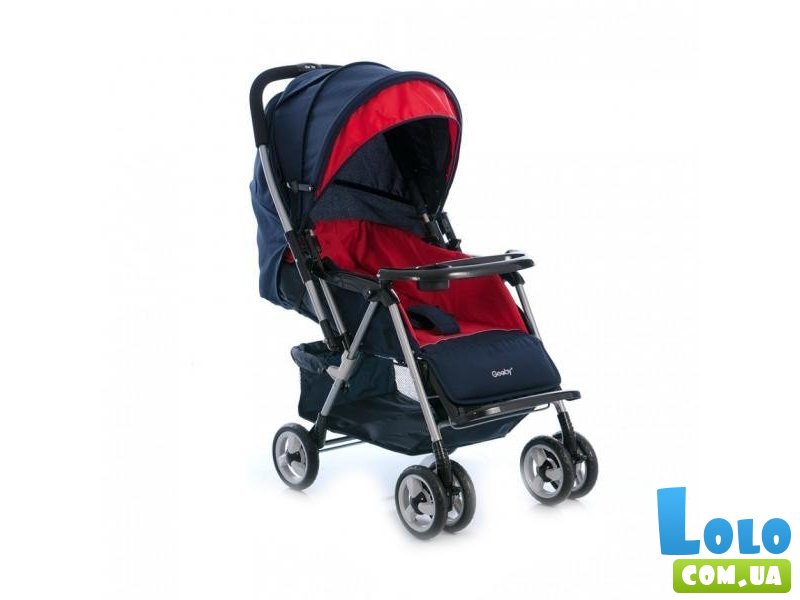 Прогулочная коляска Geoby C258G-H412 (синяя с красным)