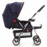 Прогулочная коляска Geoby C258G-H412 (синяя с красным)
