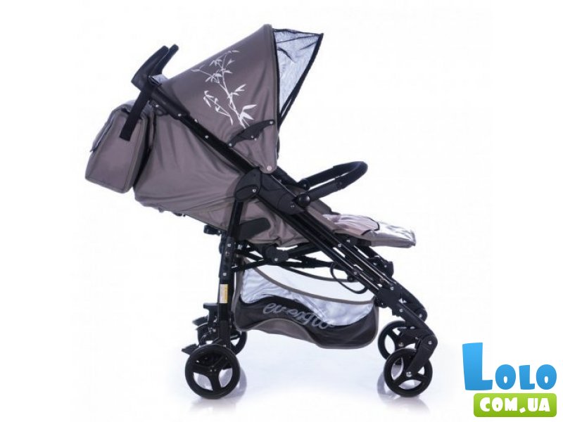 Прогулочная коляска Everflo PP-07 (серая), с рисунком