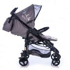 Прогулочная коляска Everflo PP-07 (серая), с рисунком